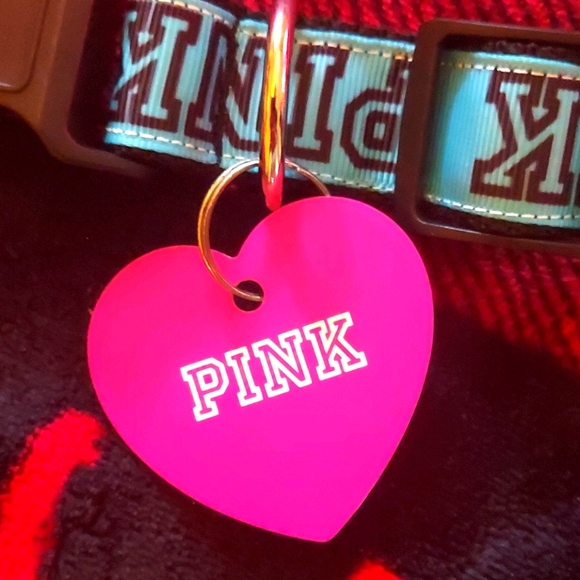 💙Rare VS Pink Dog Collar & Dog Tag💙 - Picture 4 of 5